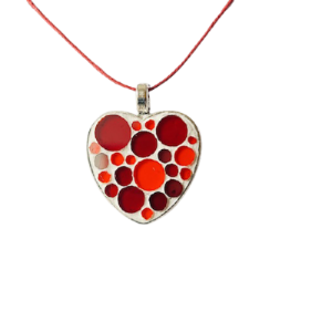 Collier cœur (argent) :: Collection pastille