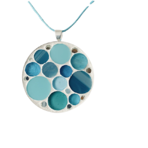 Gros collier rond (argent) :: Collection pastille