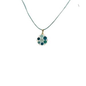 Petit collier rond (argent/or) :: Collection pastille