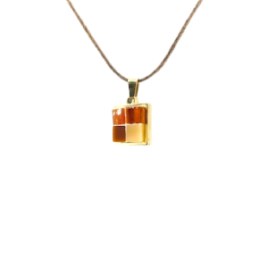Petit collier 4 couleurs (argent/or) :: Collection asymétrique