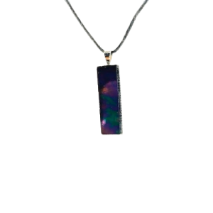 Petit collier rectangle (argent) :: Collection basique