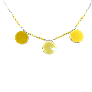 Collier ras de cou 3 ronds (argent/or) :: Collection basique