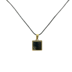 Petit collier carré (argent/or) :: Collection basique