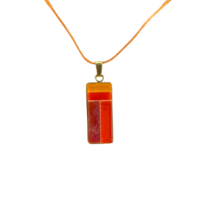 Petit collier rectangle (or) :: Collection asymétrique