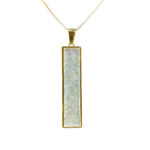 Collier rectangle (argent/or) :: Collection basique